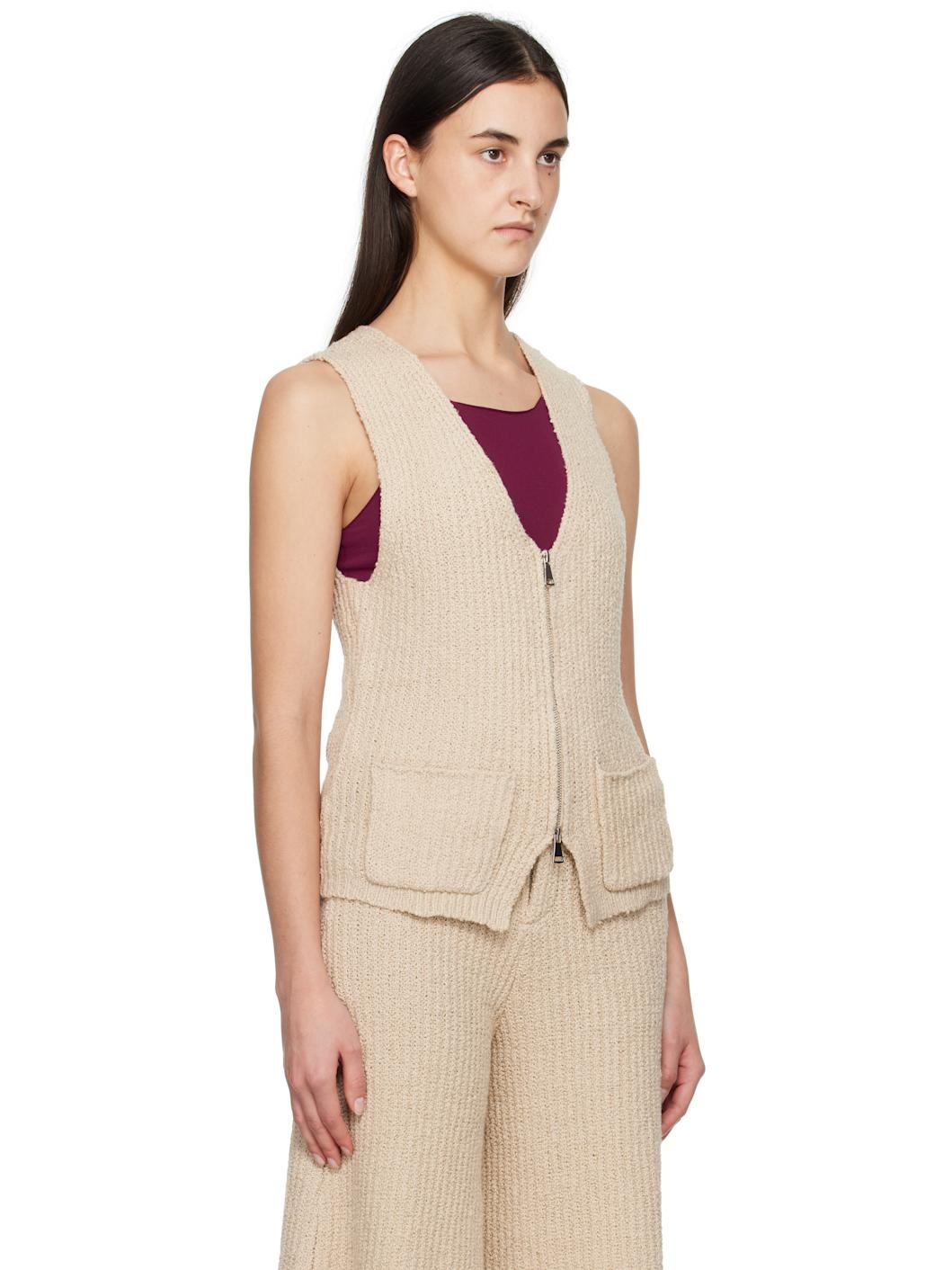Beige Cae Vest - 2