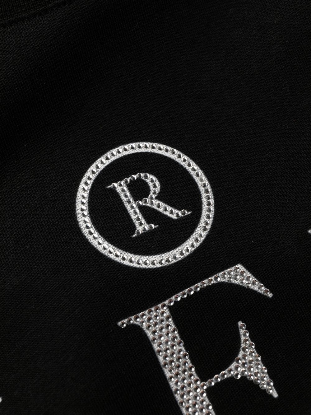 crystal-embellished logo cotton T-shirt - 7