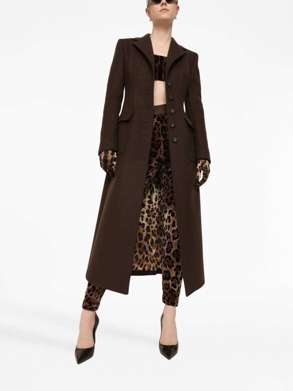 single-breasted long coat - 3