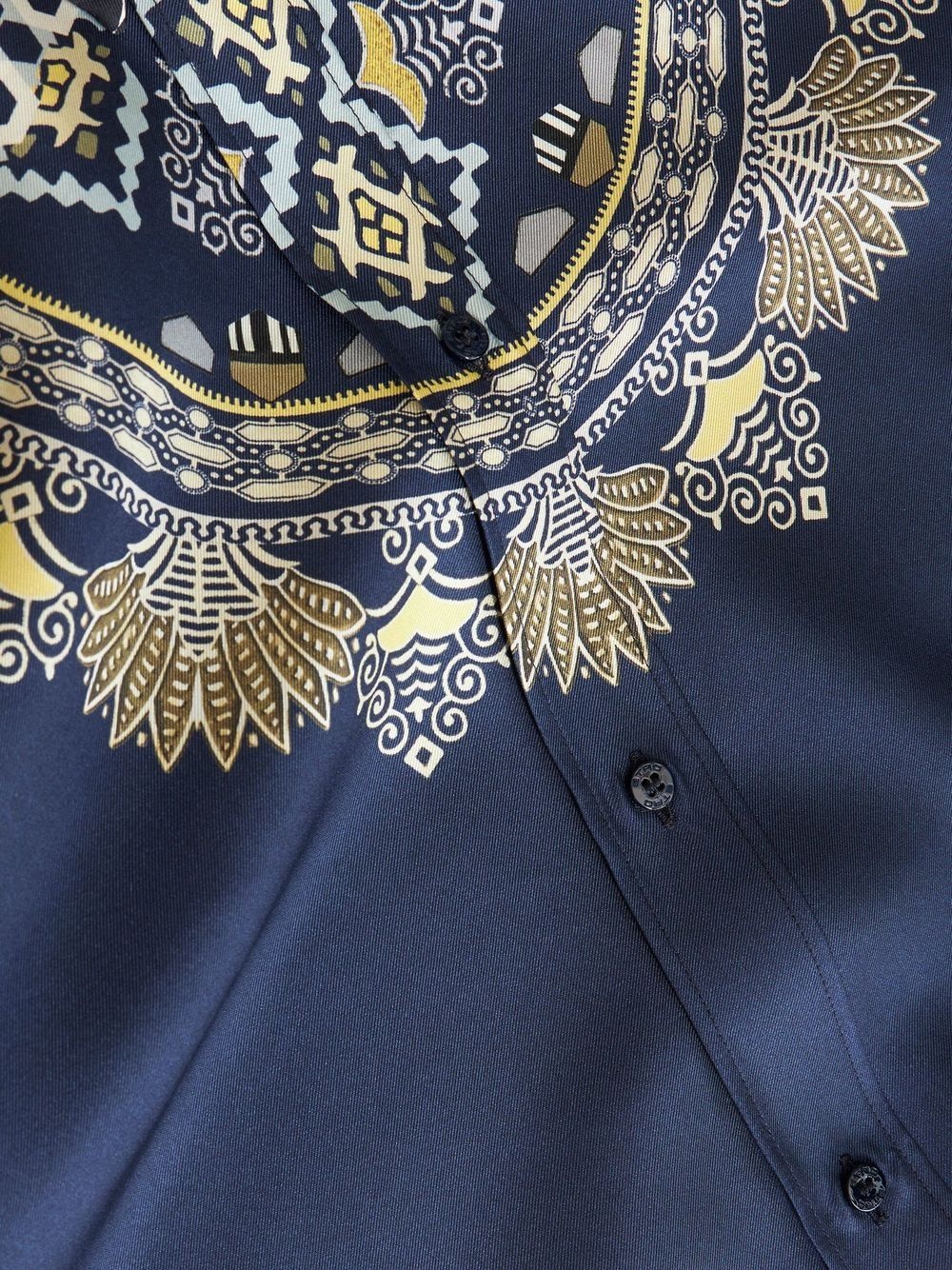 paisley-design silk shirt - 5