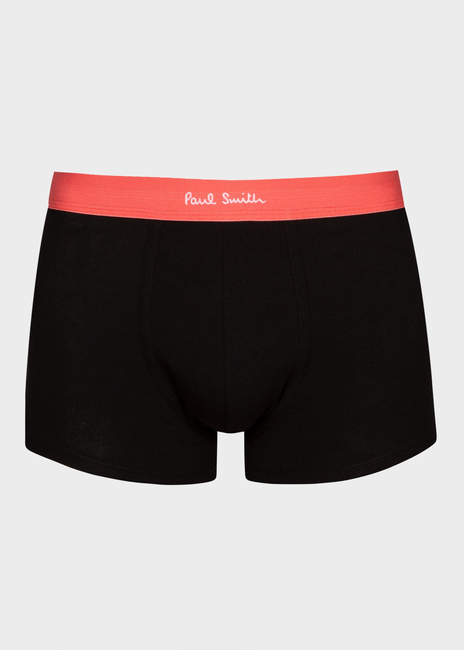 Black Contrast-Waist Boxer Briefs Three Pack - 4