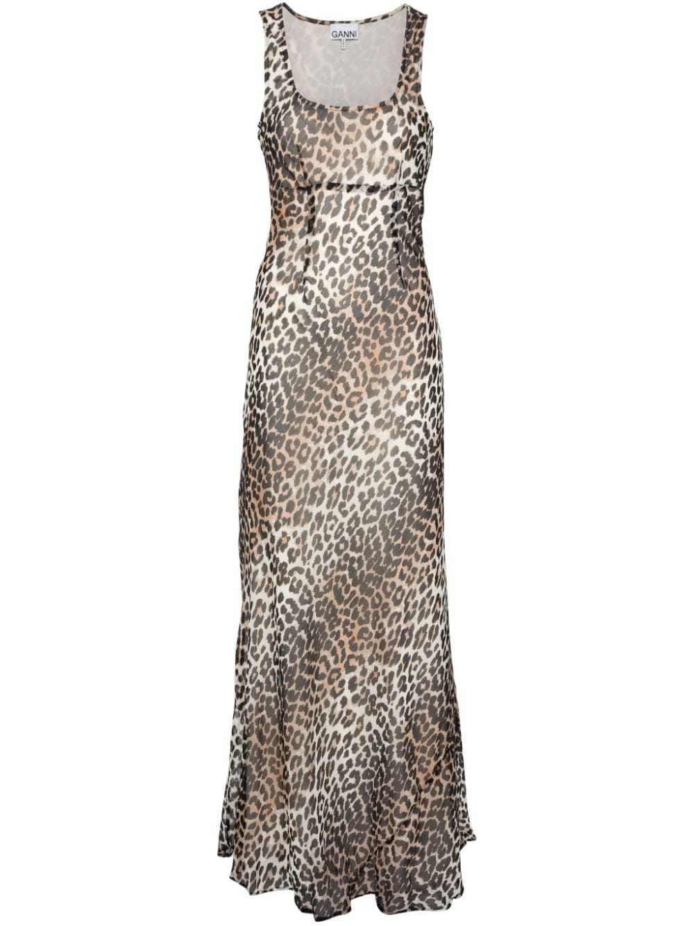 leopard-print maxi dress - 1