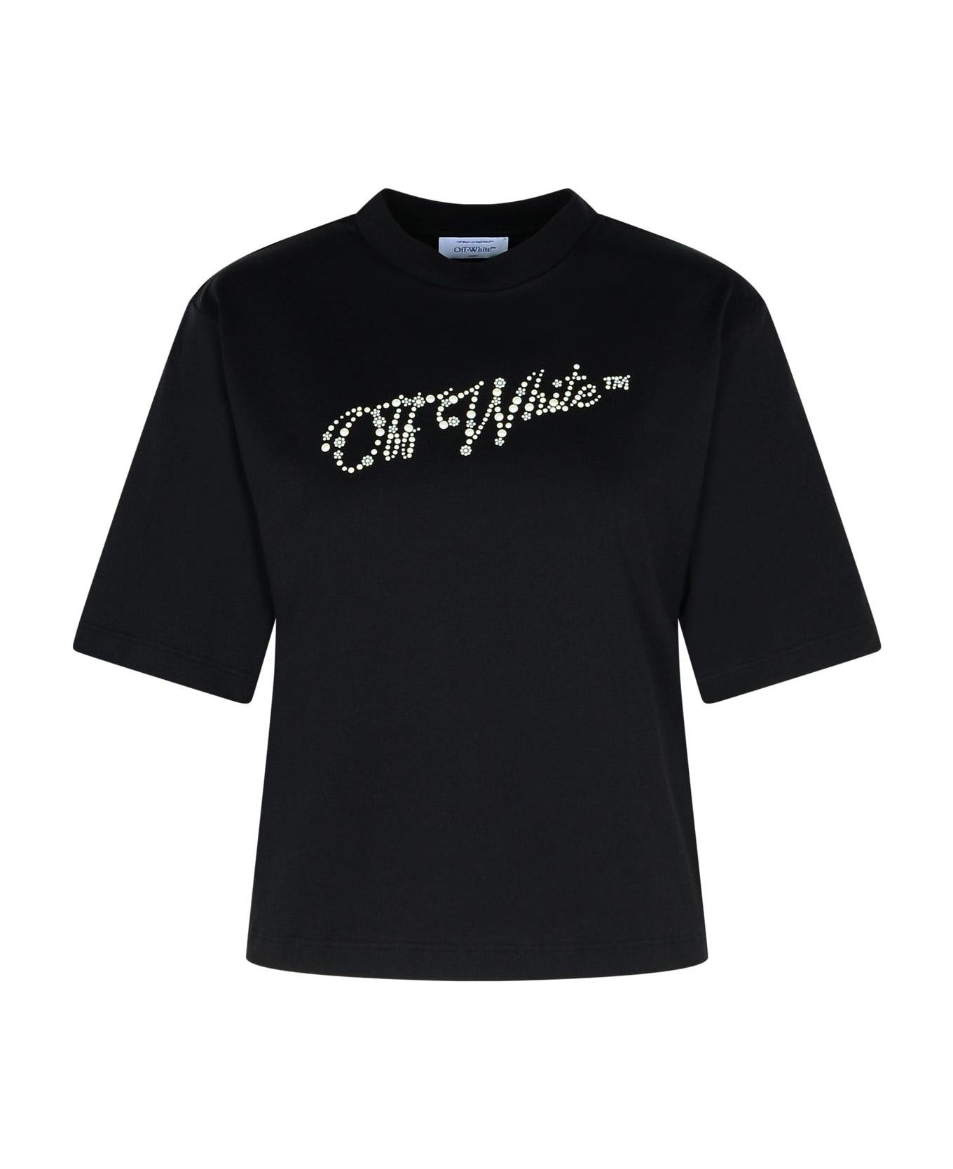 Black Cotton T-shirt - 1