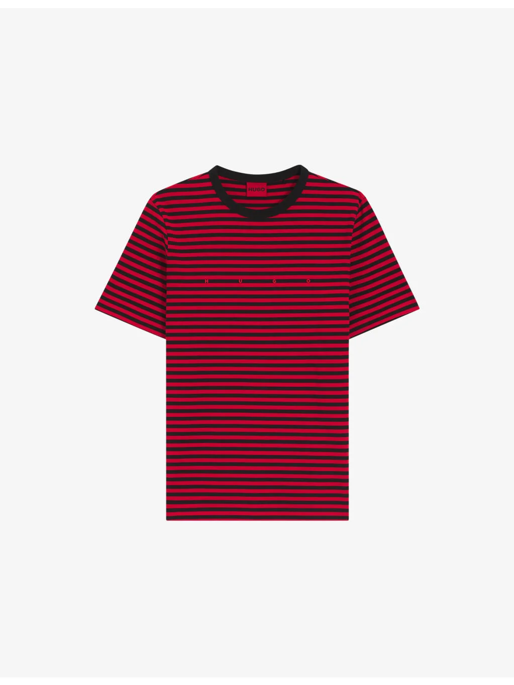 Striped Relaxed-Fit Cotton-Jersey T-Shirt - 1