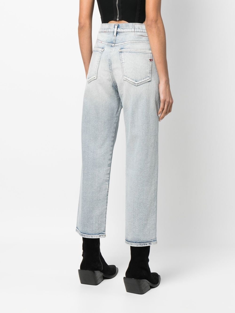 cropped straight-leg jeans - 4