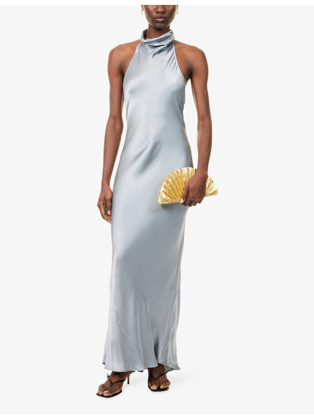 Eliana Halterneck Silk Dress - 2