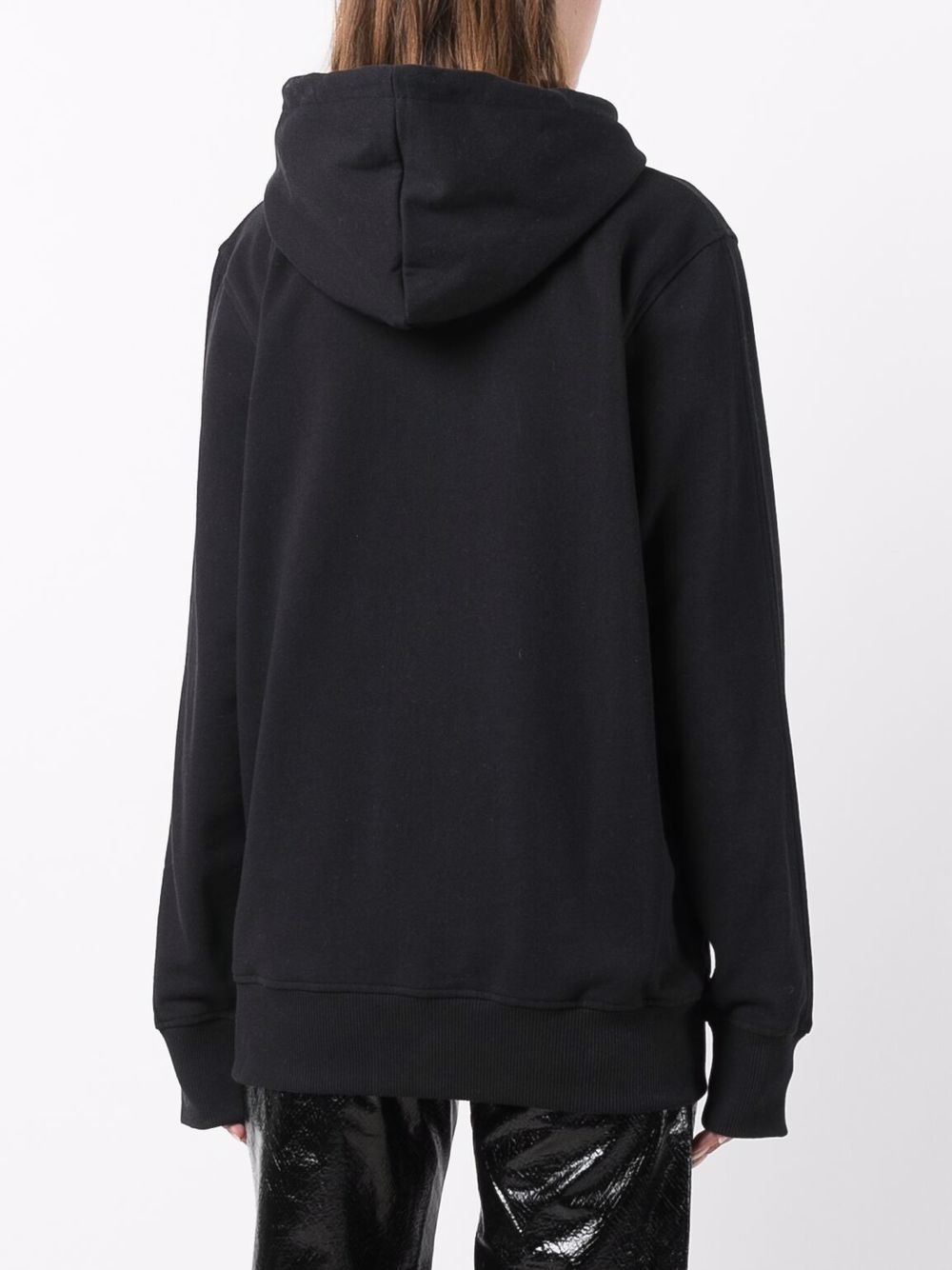 logo drawstring hoodie - 4