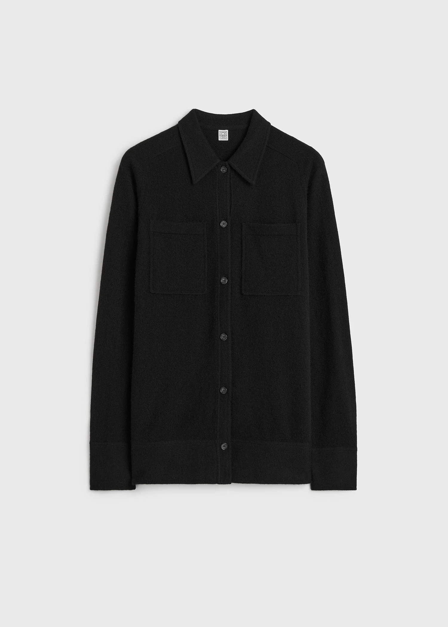 Cashmere shirt black - 1