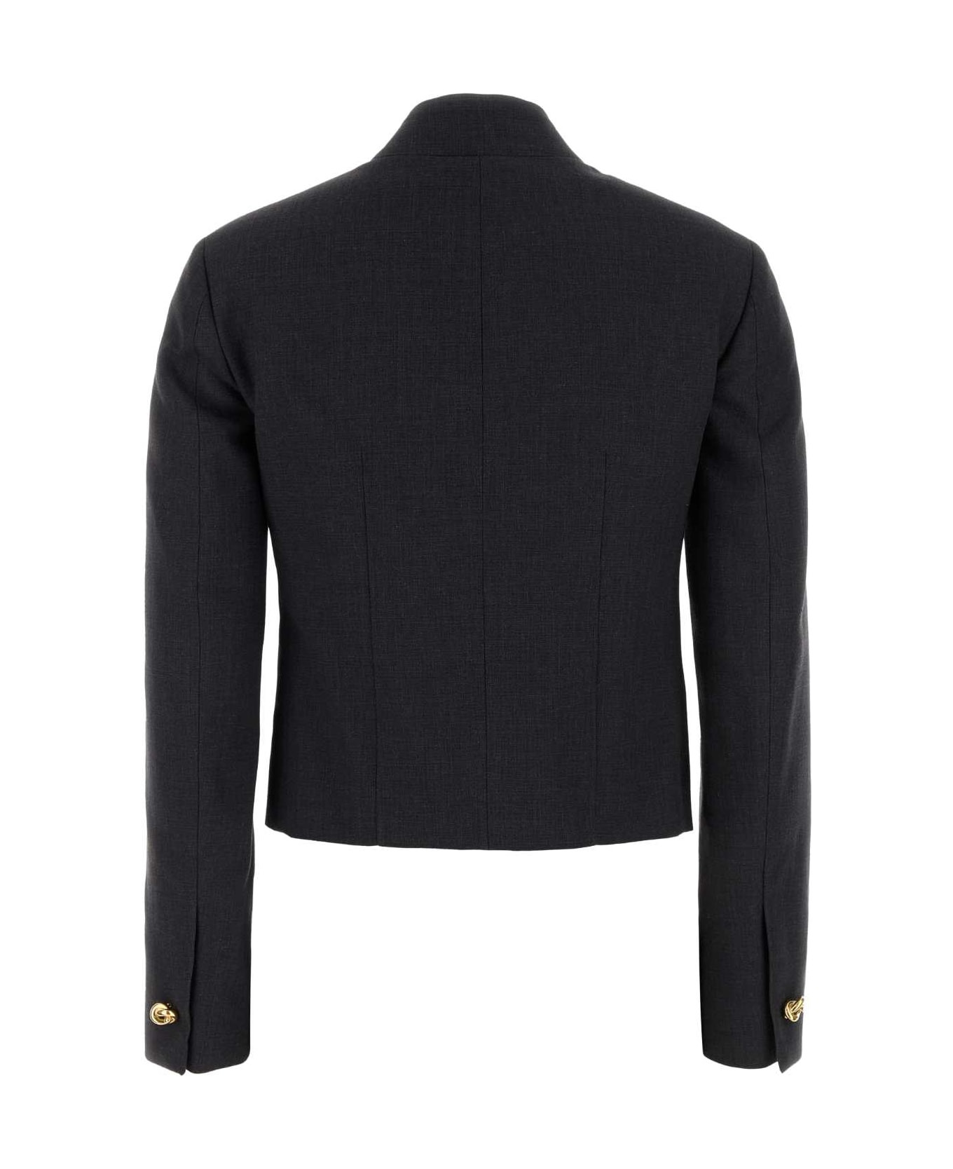 Graphite Cotton Blend Blazer - 2