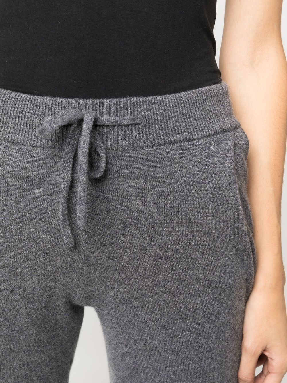 tapered-leg cashmere trousers - 5