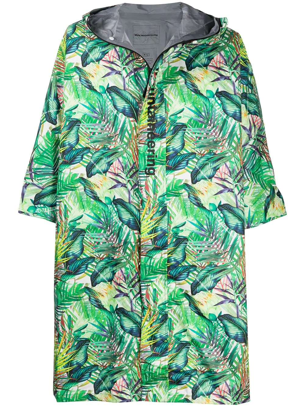 botanical print raincoat - 1