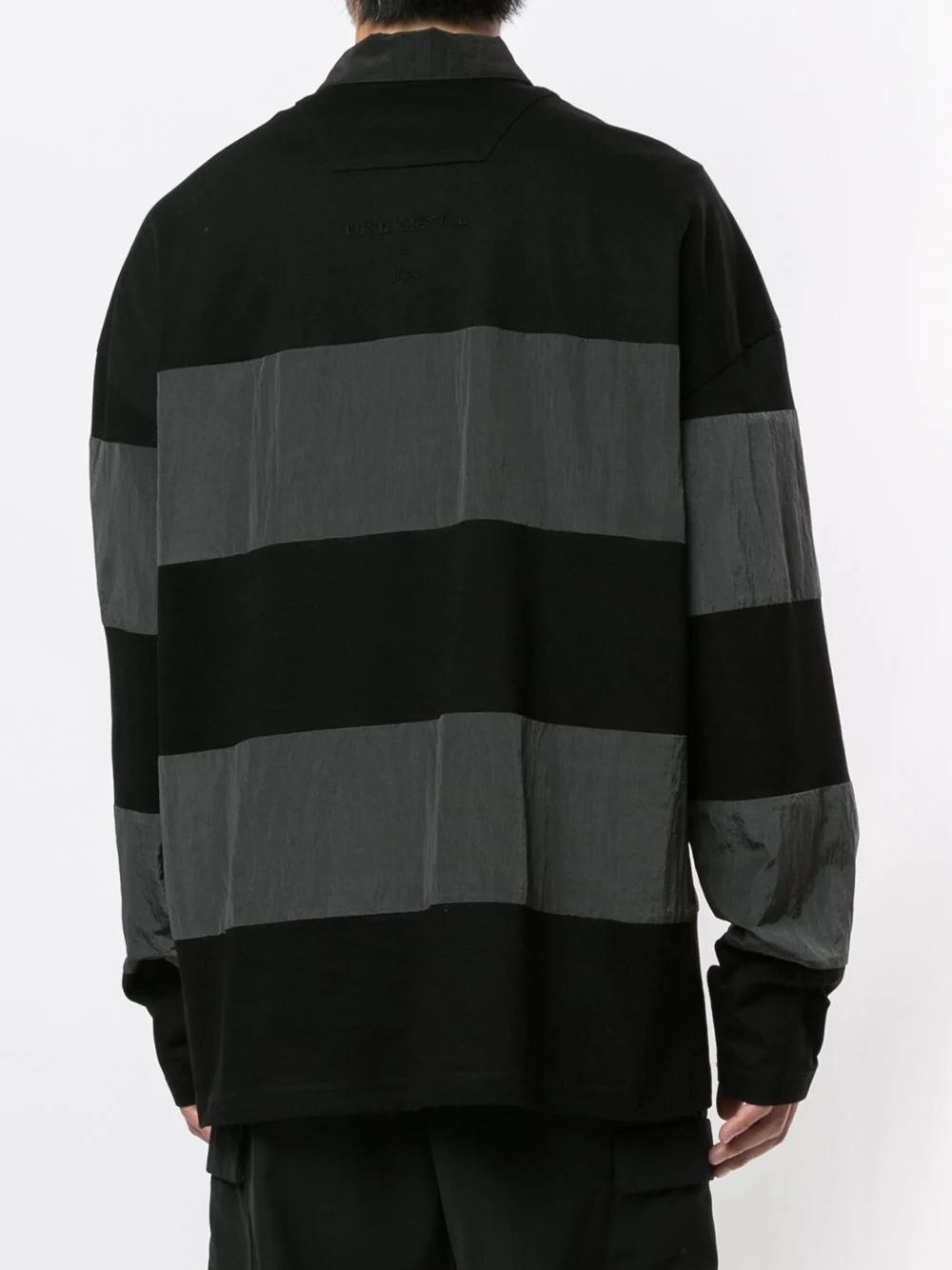 oversized striped polo shirt - 4