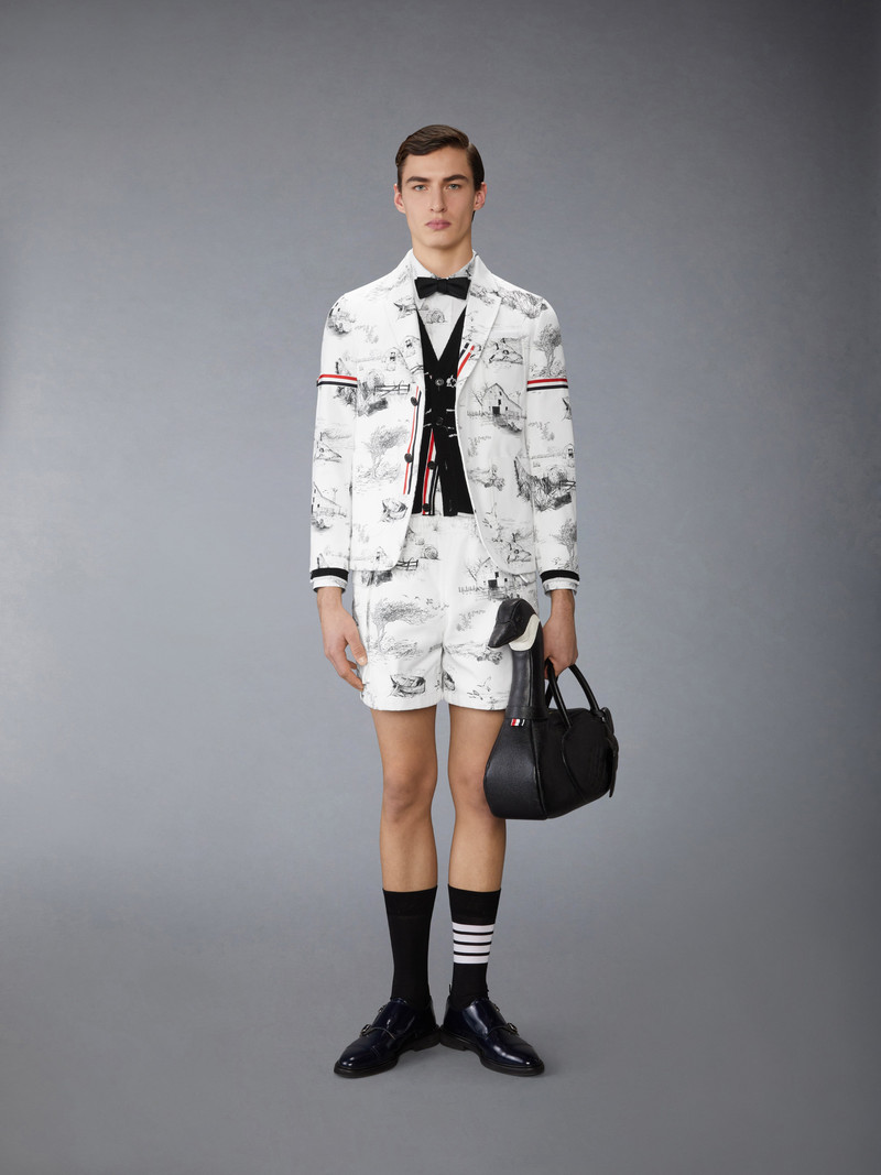 SCENIC TOILE COTTON POPLIN UTILITY ARMBAND SHIRT 4