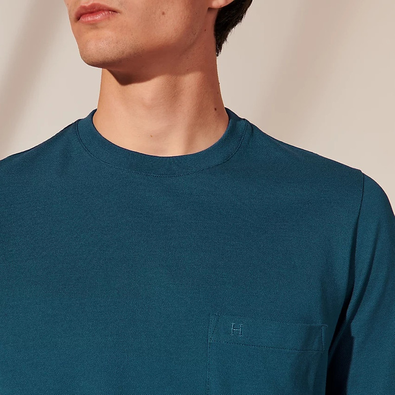 "H" embroidered T-shirt 4