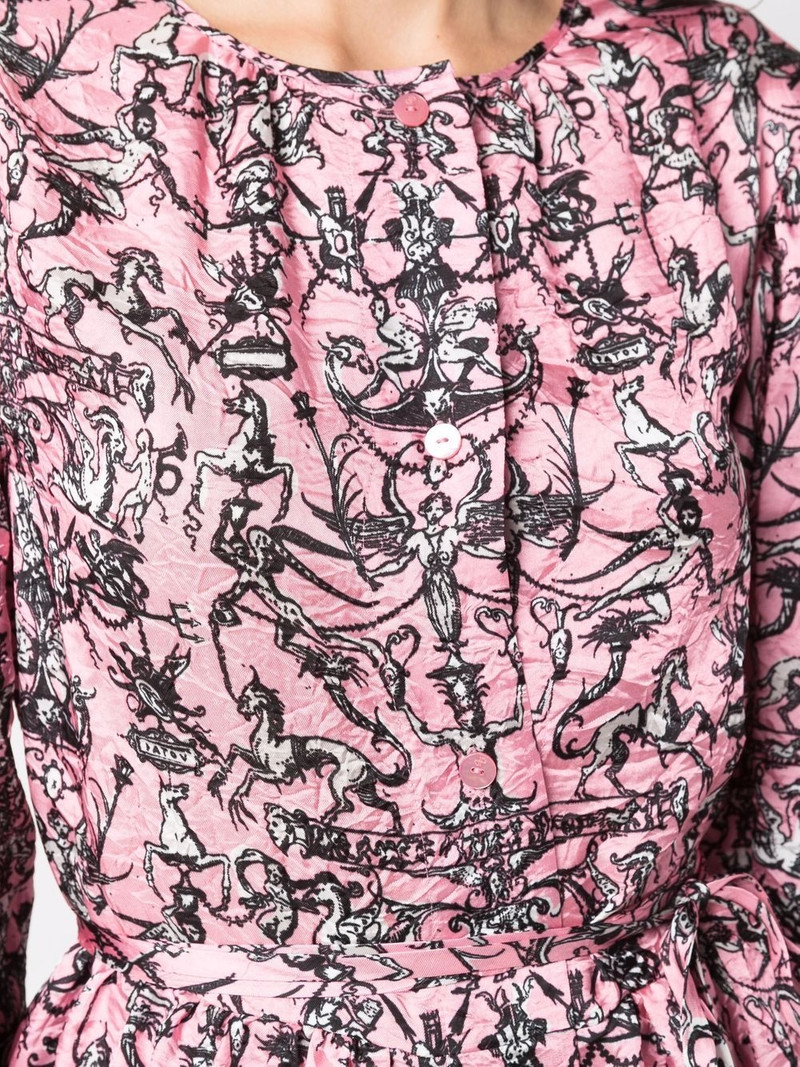 printed maxi shirt dress 5