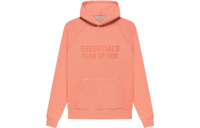 ESSENTIALS Fear of God Essentials FW22 Hoodie 'Coral' FOG-FW22-029 outlook