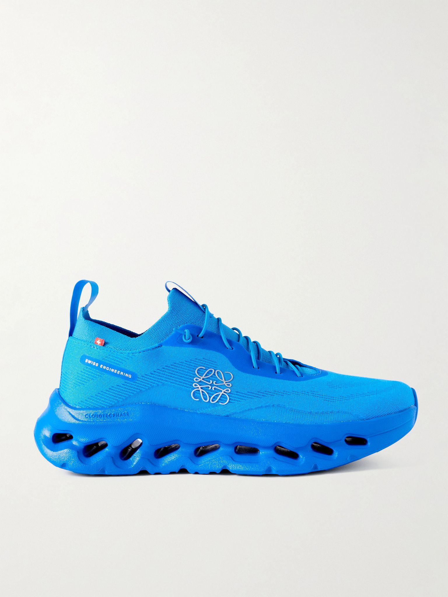 + ON Cloudtilt stretch recycled-knit sneakers Bright blue - 1
