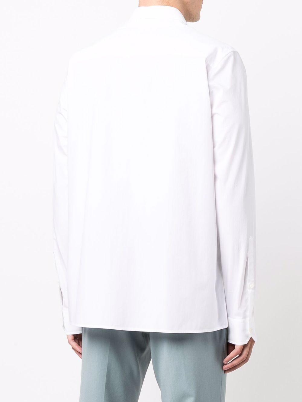 spread-collar cotton-poplin shirt - 4