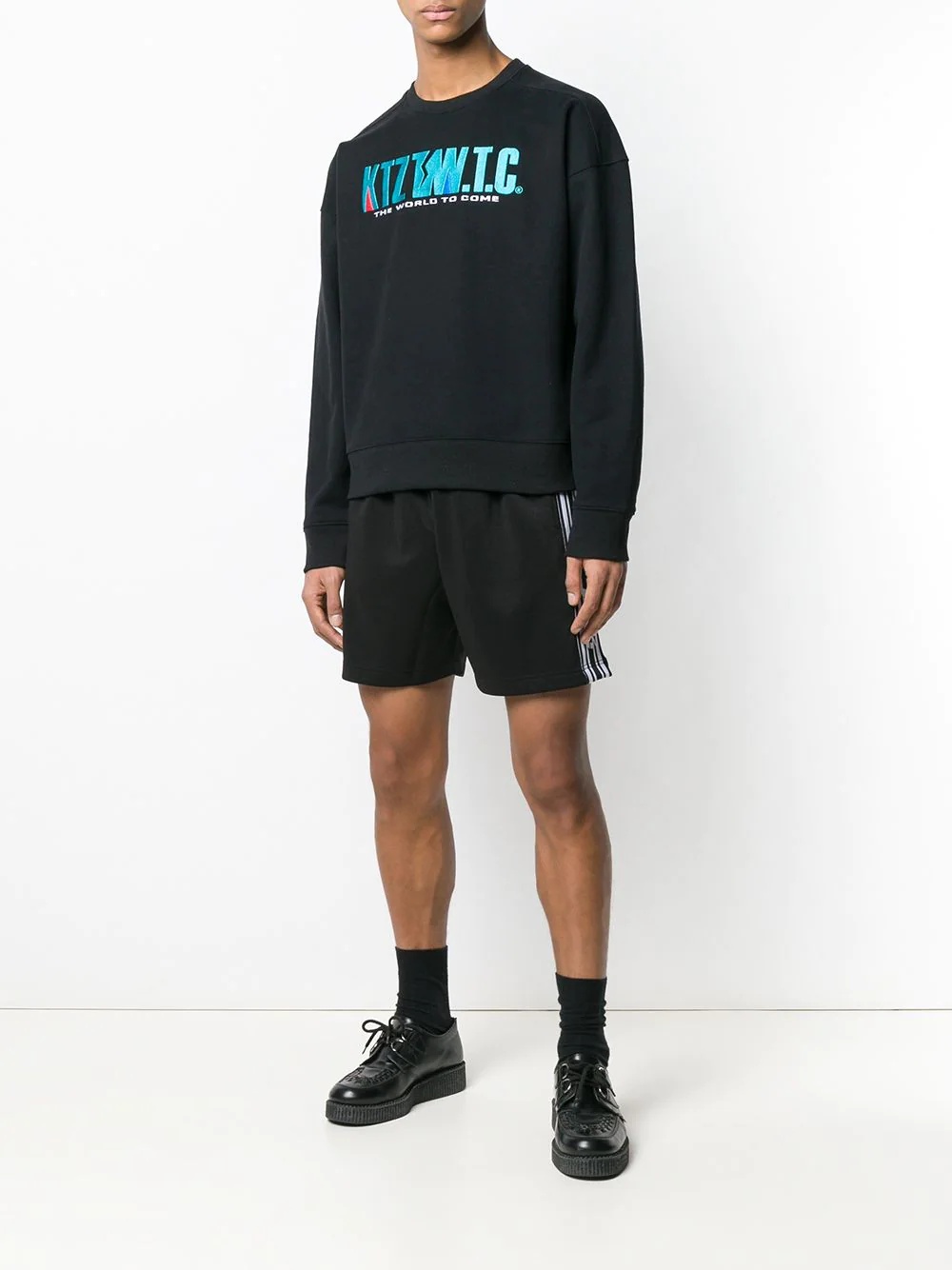 mountain letter embroidered sweatshirt - 2