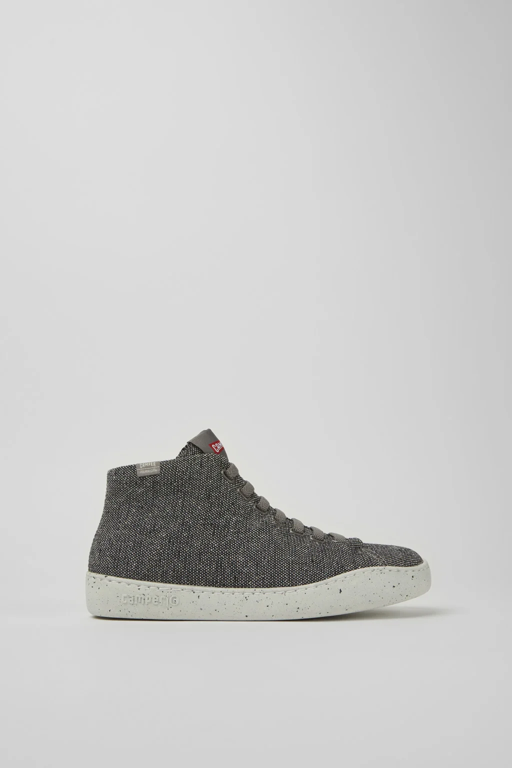 Peu Touring Gray and black recycled wool sneakers for women - 1