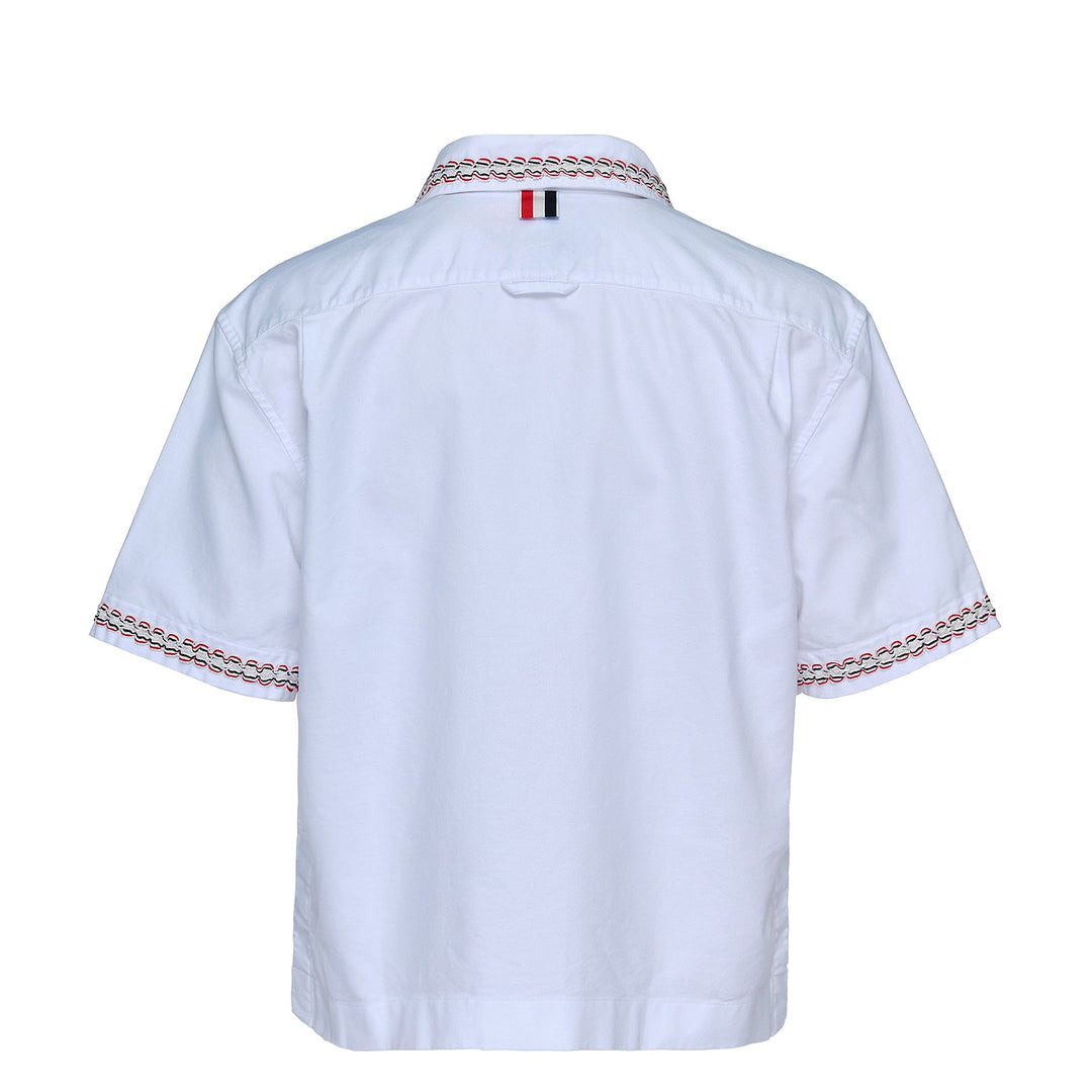 Drop Back Cropped Shirt - 6