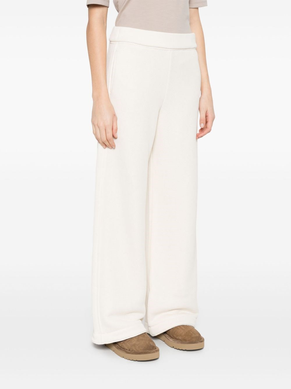 Cotton wide-leg trousers - 5