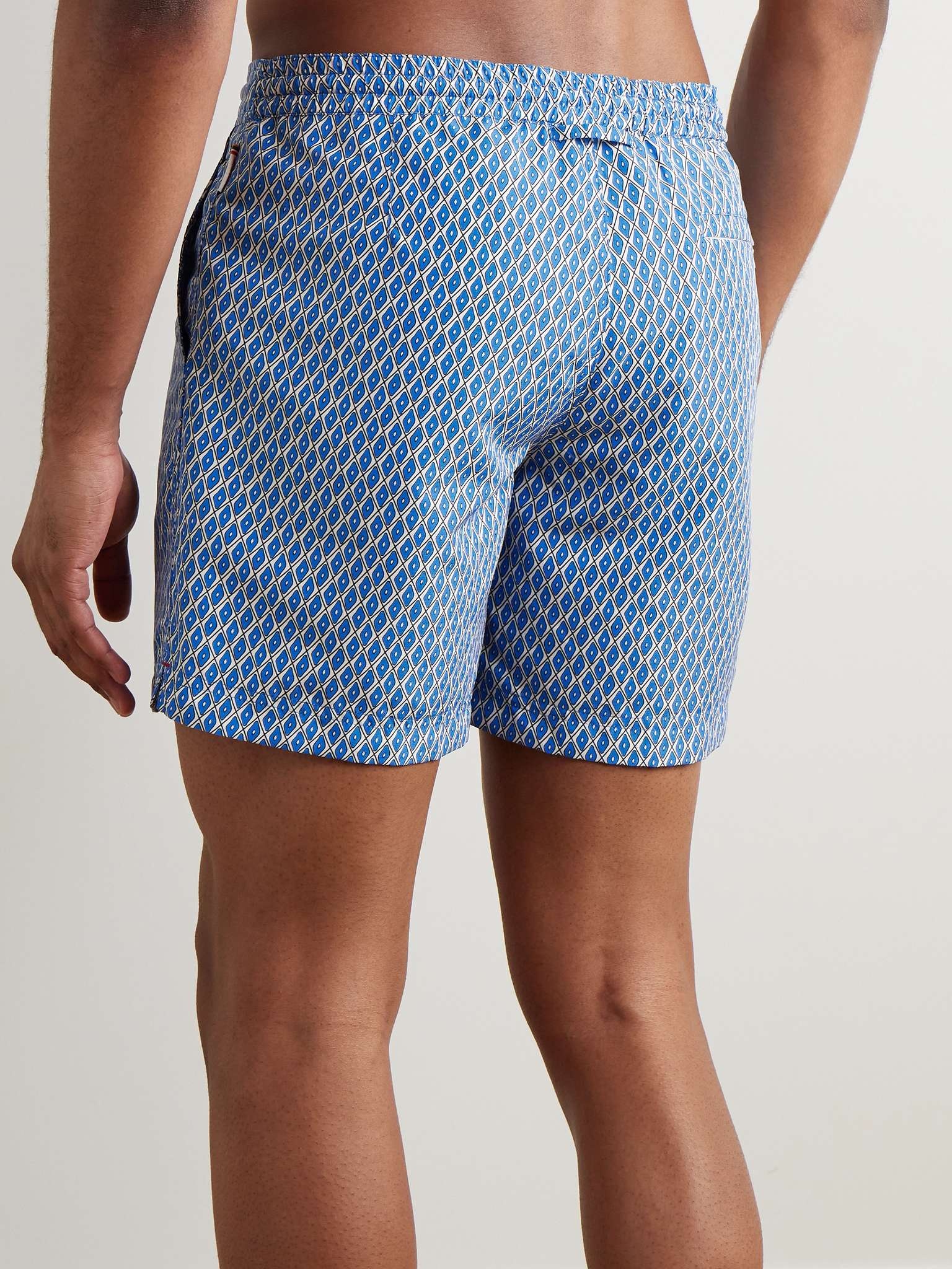 Standard Terrazzo Slim-Fit Mid-Length Printed Recycled Swim Shorts - 3