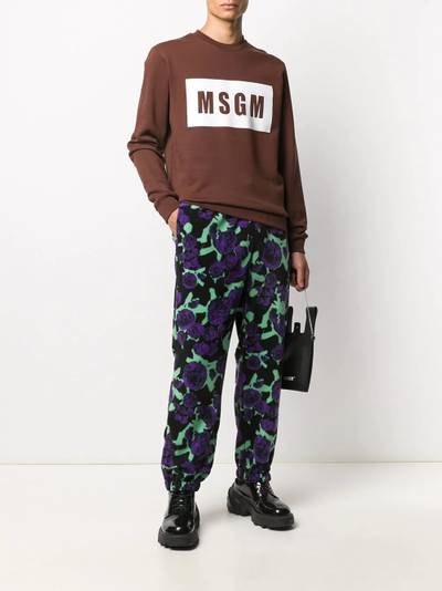 MSGM logo-print sweatshirt outlook