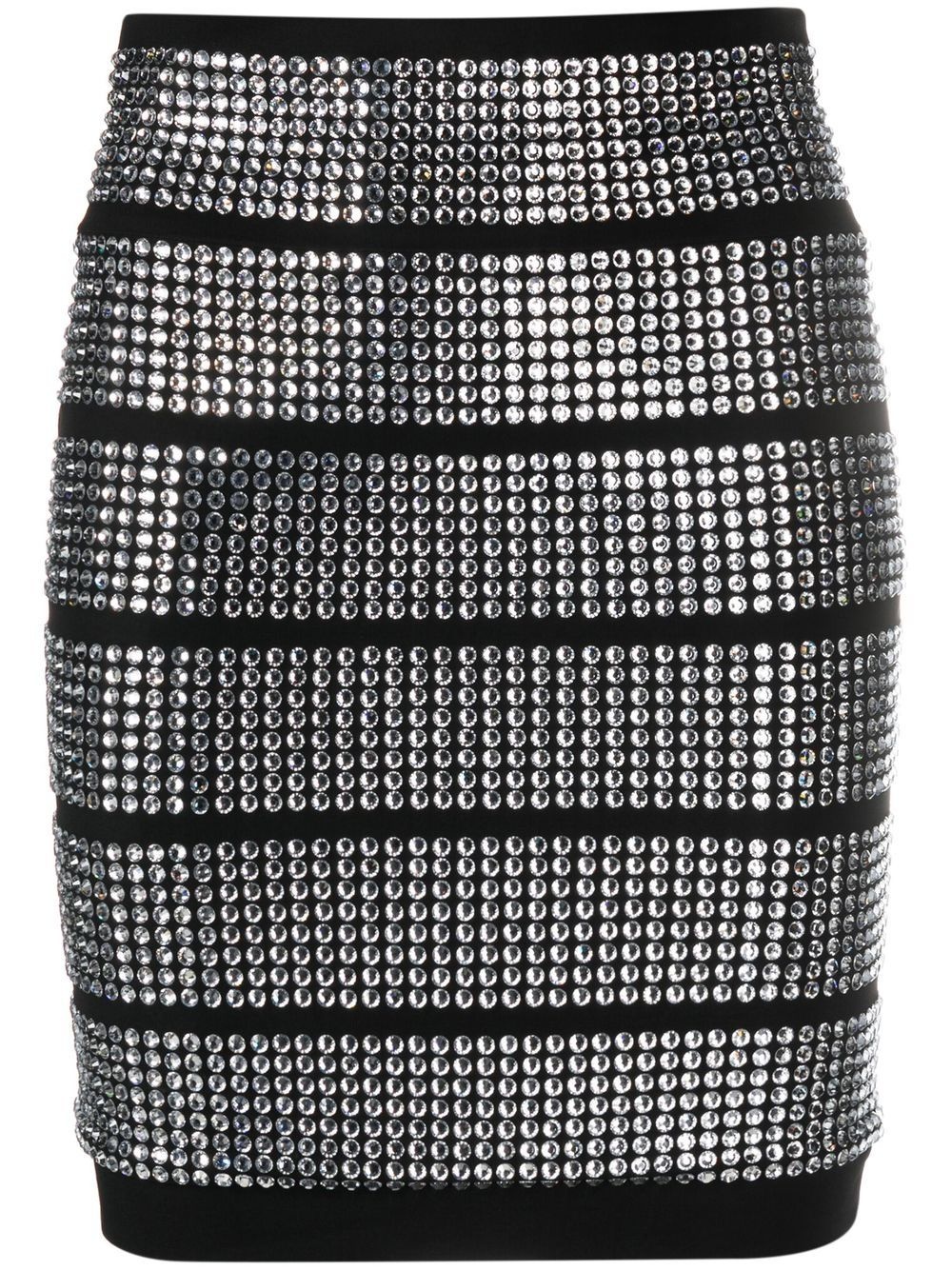 crystal-embellished mini skirt - 1