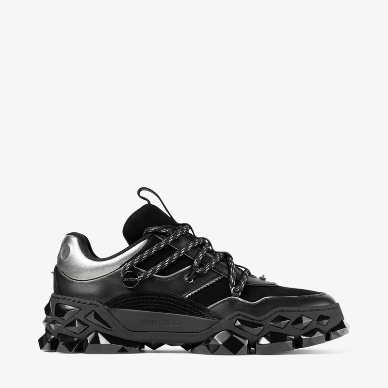 Diamond X II/F
Black Leather Trainers 1