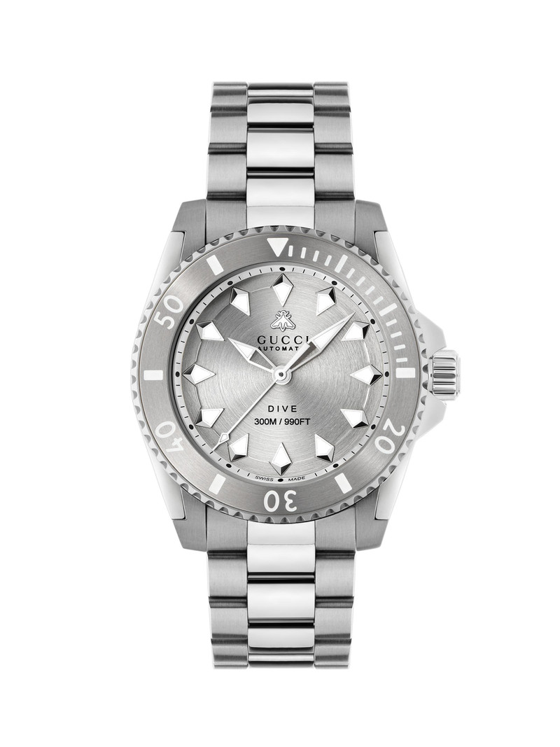 Men's Dive Steel Bracelet Watch/40MM - Silver Steel 1