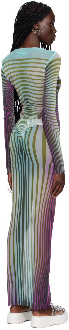 SSENSE Exclusive Blue 'The Body Morphing' Maxi Dress - 3