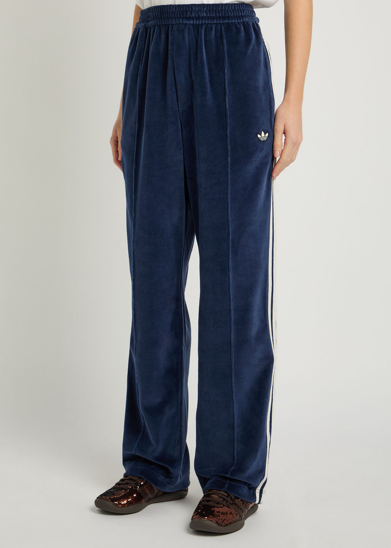 WALES BONNER Adidas X Wales Bonner X Wales Bonner Straight-leg Velour Track Pants outlook
