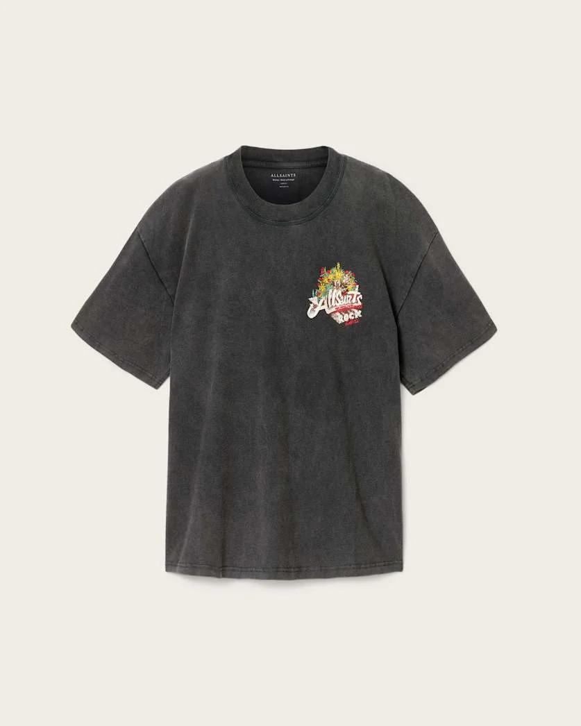 ROQUE SHORT SLEEVE OVERSIZED CREW NECK T-SHIRT - 1