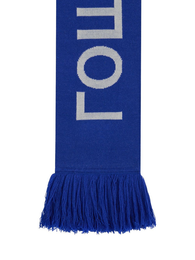 logo-knit fringed scarf 3
