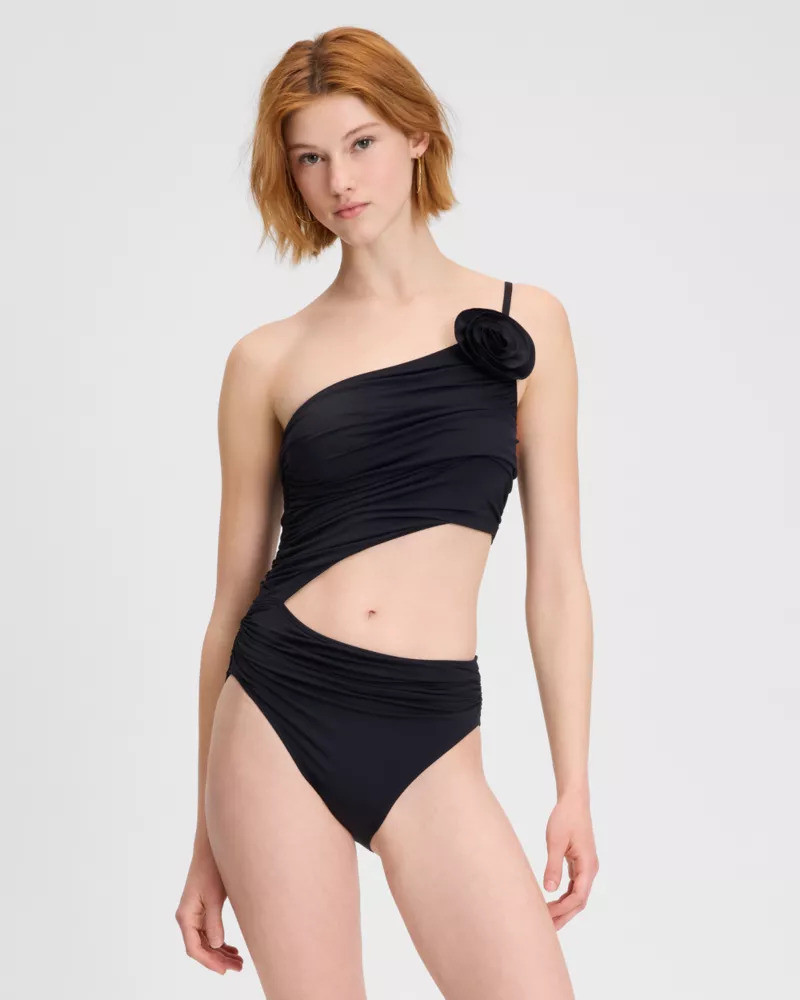 Rose One Shoulder One Piece 1