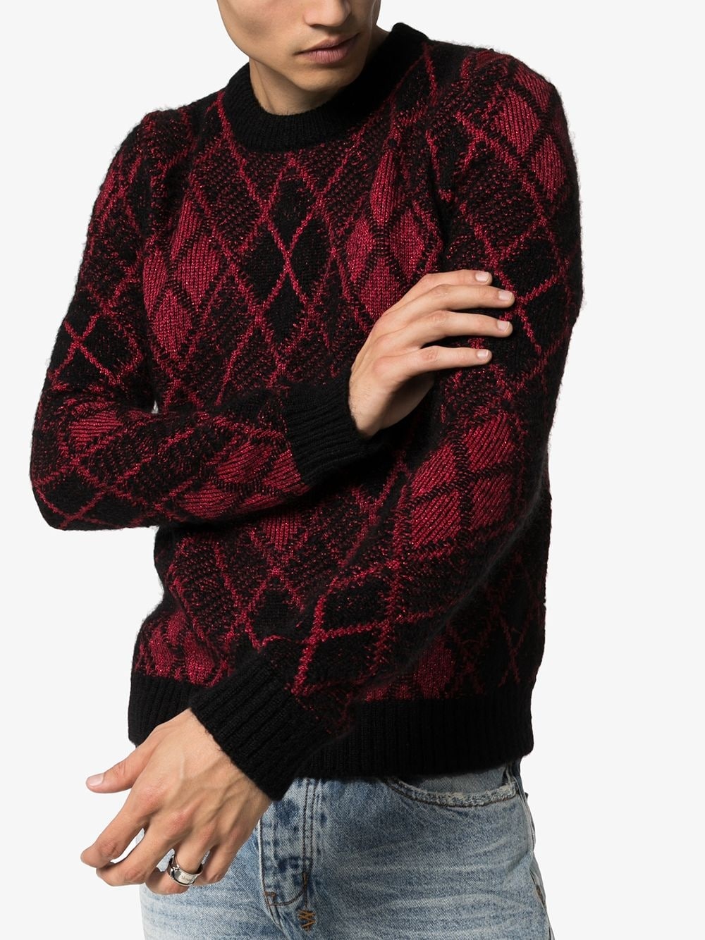 Burlington argyle jumper - 3