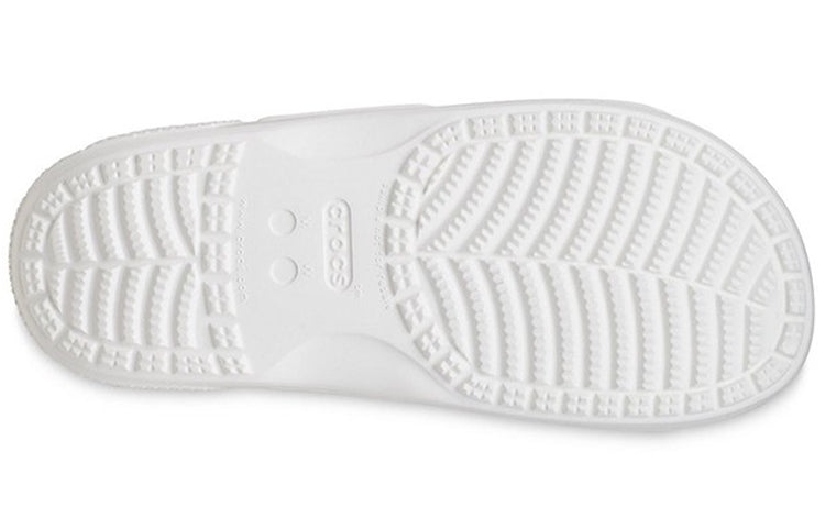 (WMNS) Crocs Soft Sole Cozy Outdoor Flat Heel Sports Slippers White 207387-103 - 8