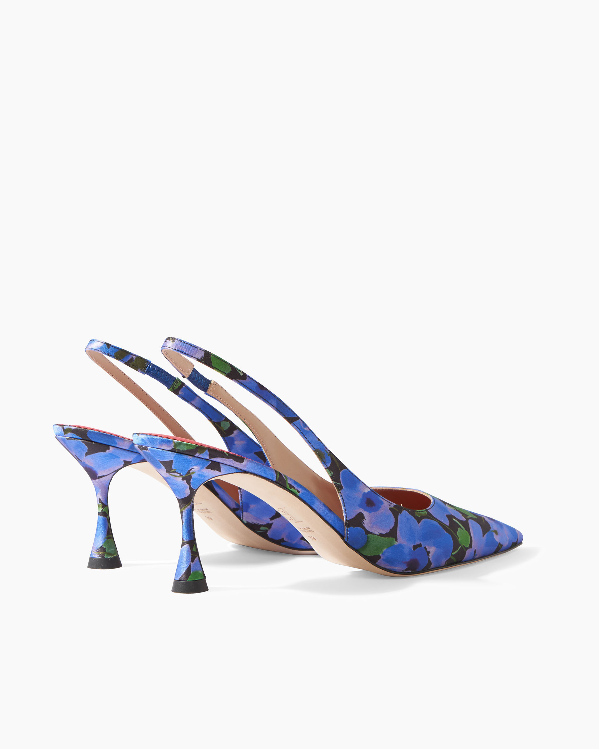 Kitten Heel in Printed Fabric - 4