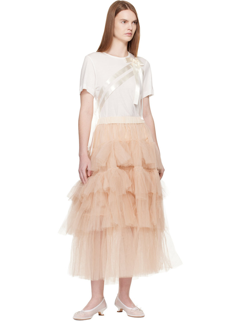 Simone Rocha Pink Tutu Midi Skirt outlook