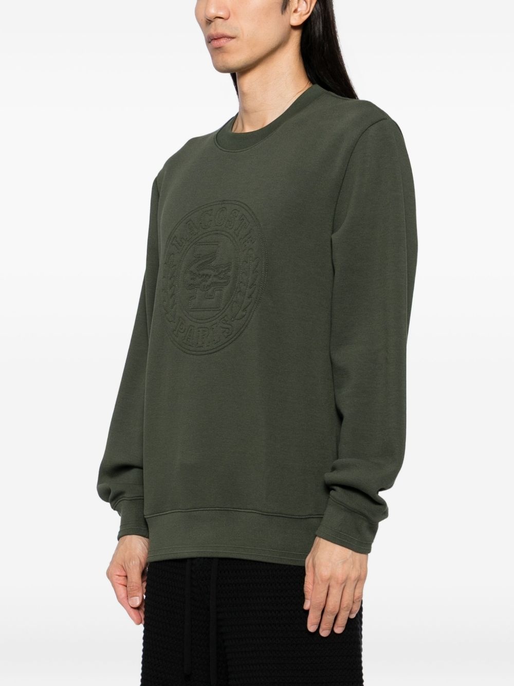 embossed-logo sweatshirt - 3