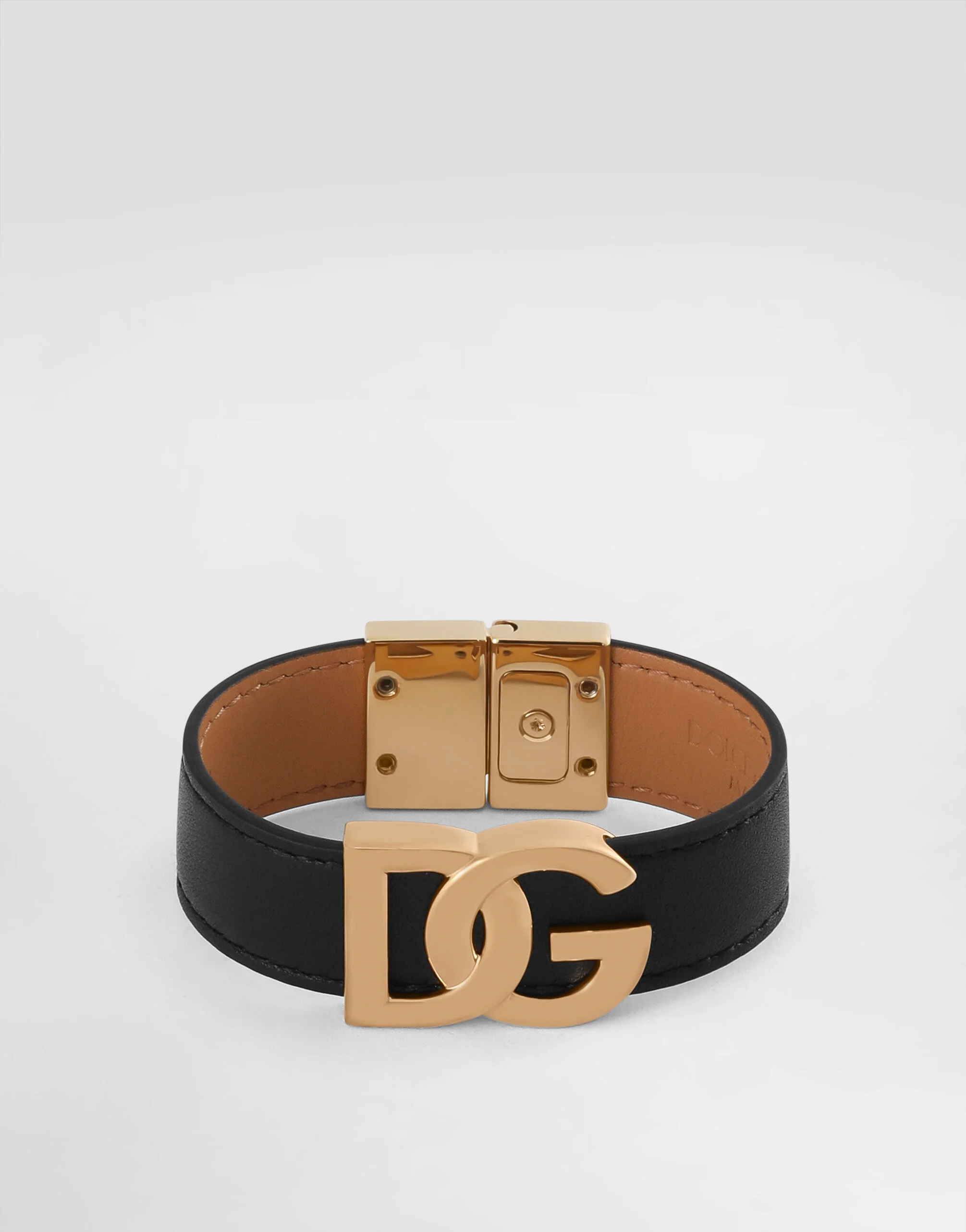 Calfskin bracelet with DG logo - 1