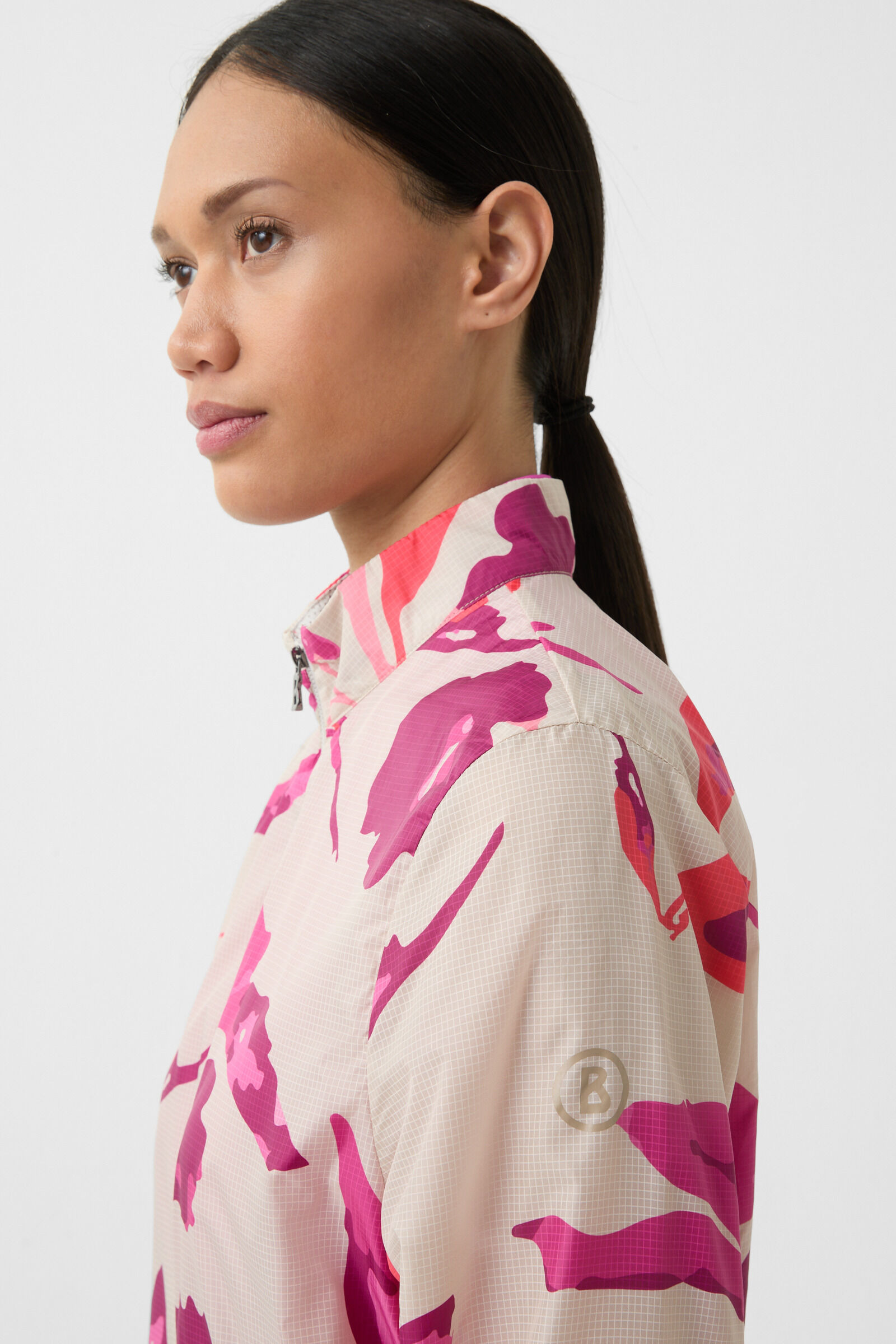 Sofie functional jacket in Beige/Pink - 6