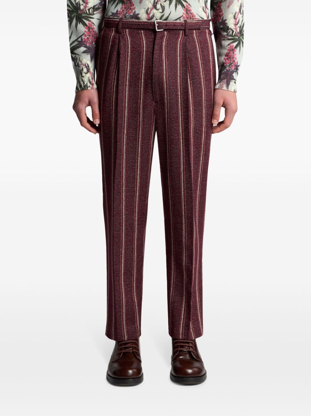 striped tailored trousers - 4