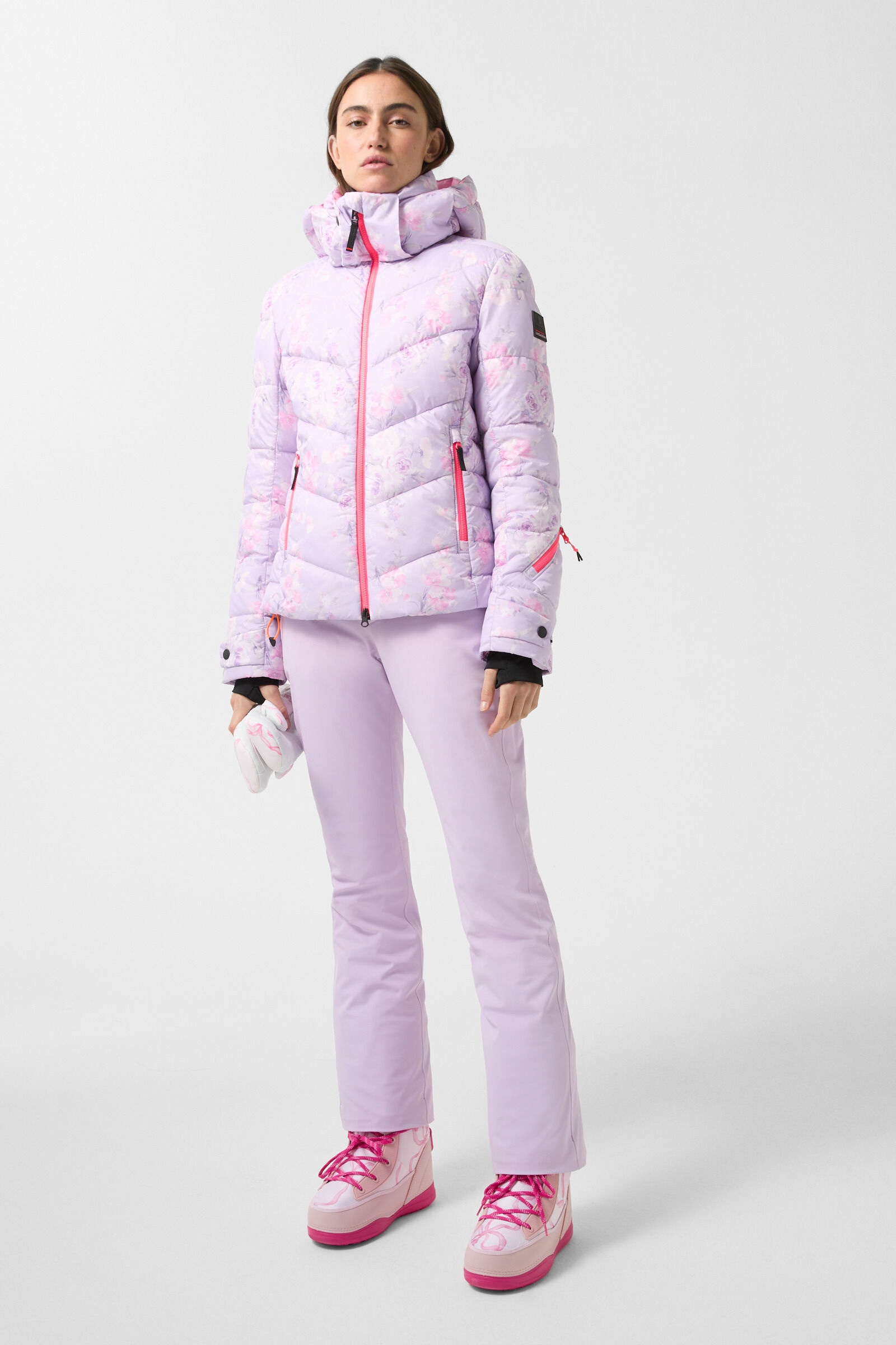 Saelly ski jacket in Lilac/Pink - 3