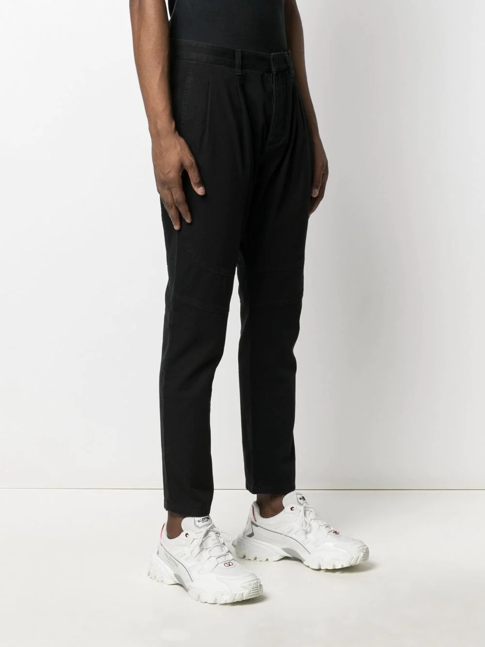 draped tapered trousers - 3