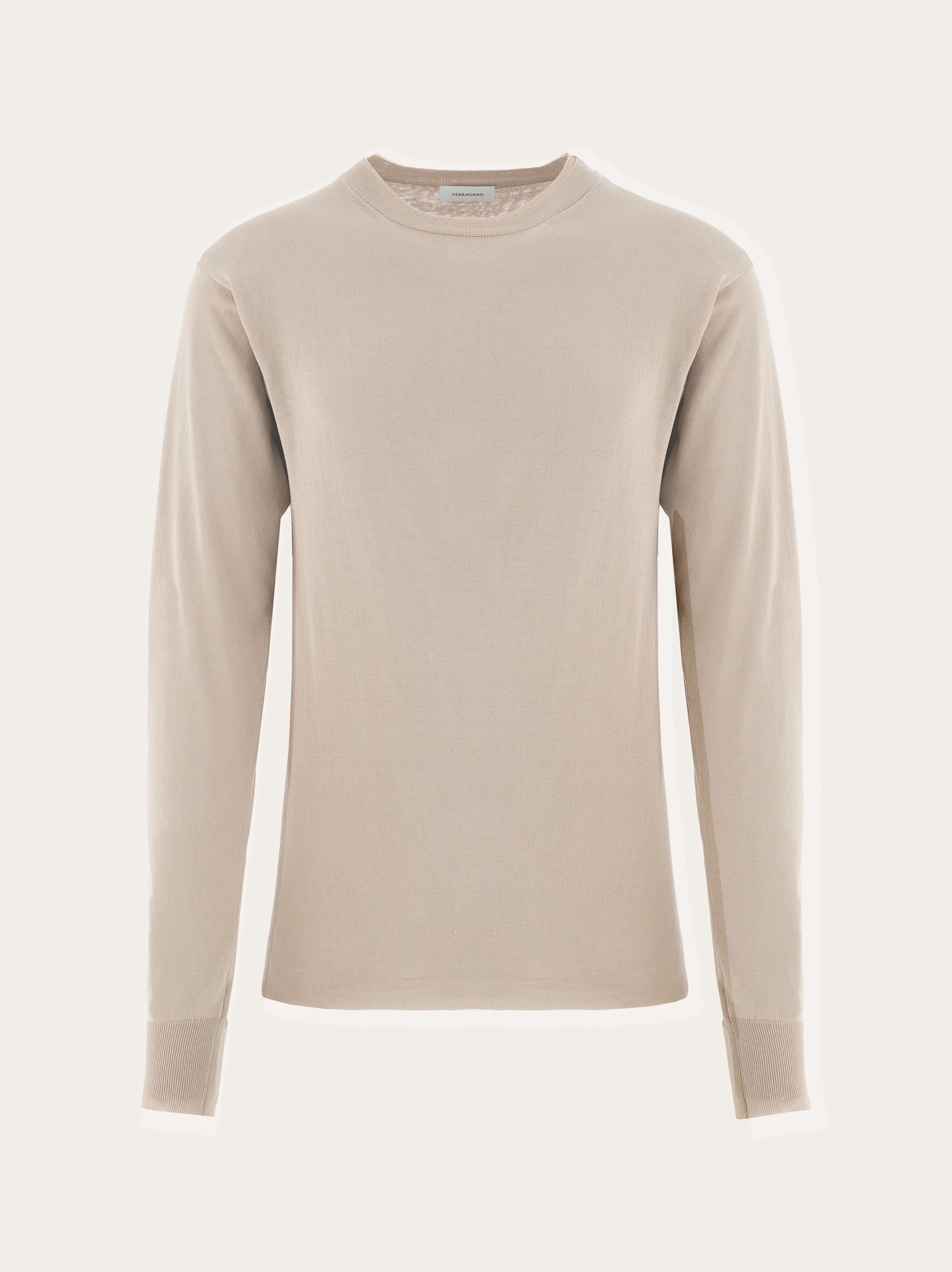 Layered crew neck sweater - 1