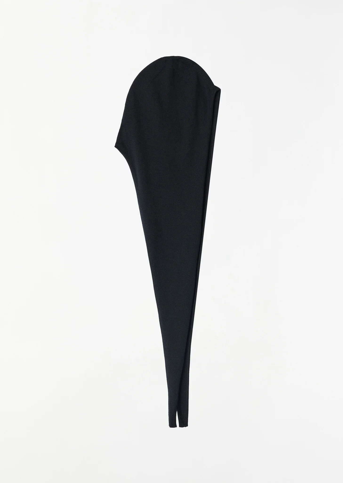 Merino Wool Head Scarf — Black - 1
