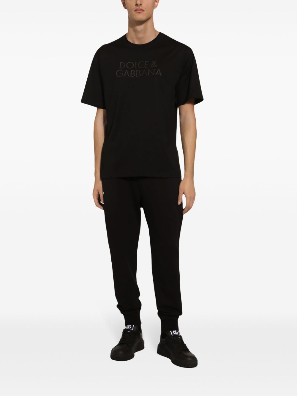 logo-embroidered T-shirt - 3