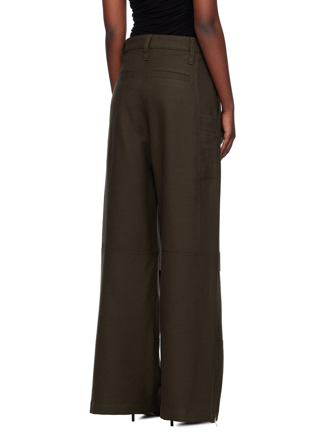 Brown Cargo Trousers - 3
